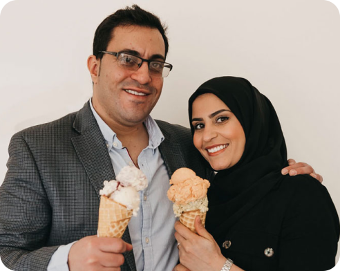 Co-founders of Chaeban Ice Cream